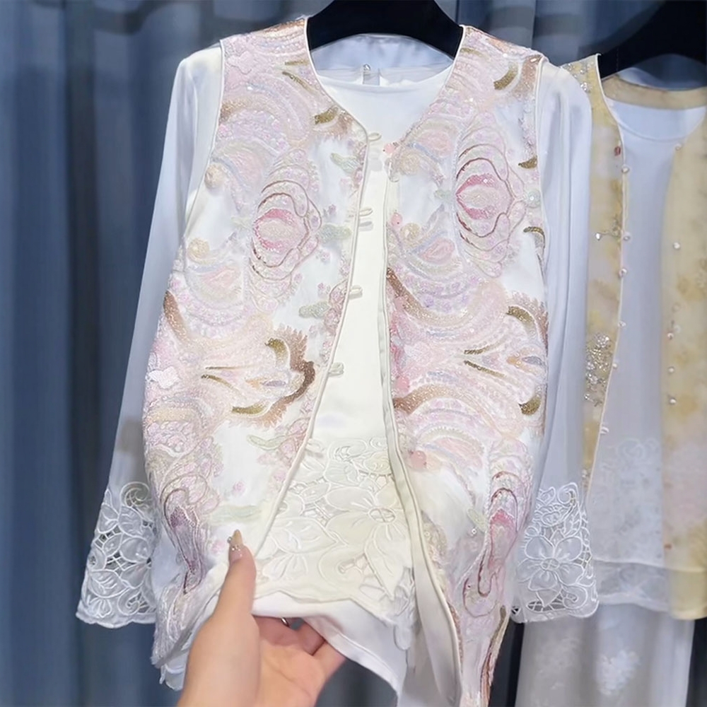 2025夏季新款马甲女薄款国风新中