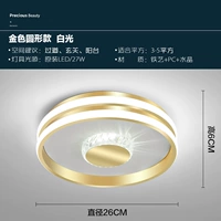 Золотой круглый [26 см] белый свет