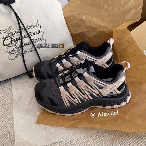 艾模儿登山老爹鞋26新款女鞋皮面时尚百搭舒适潮鞋耐磨防滑轻便