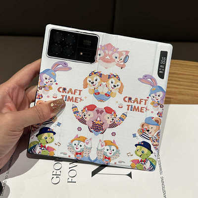 卡通翻盖皮套小米fold3