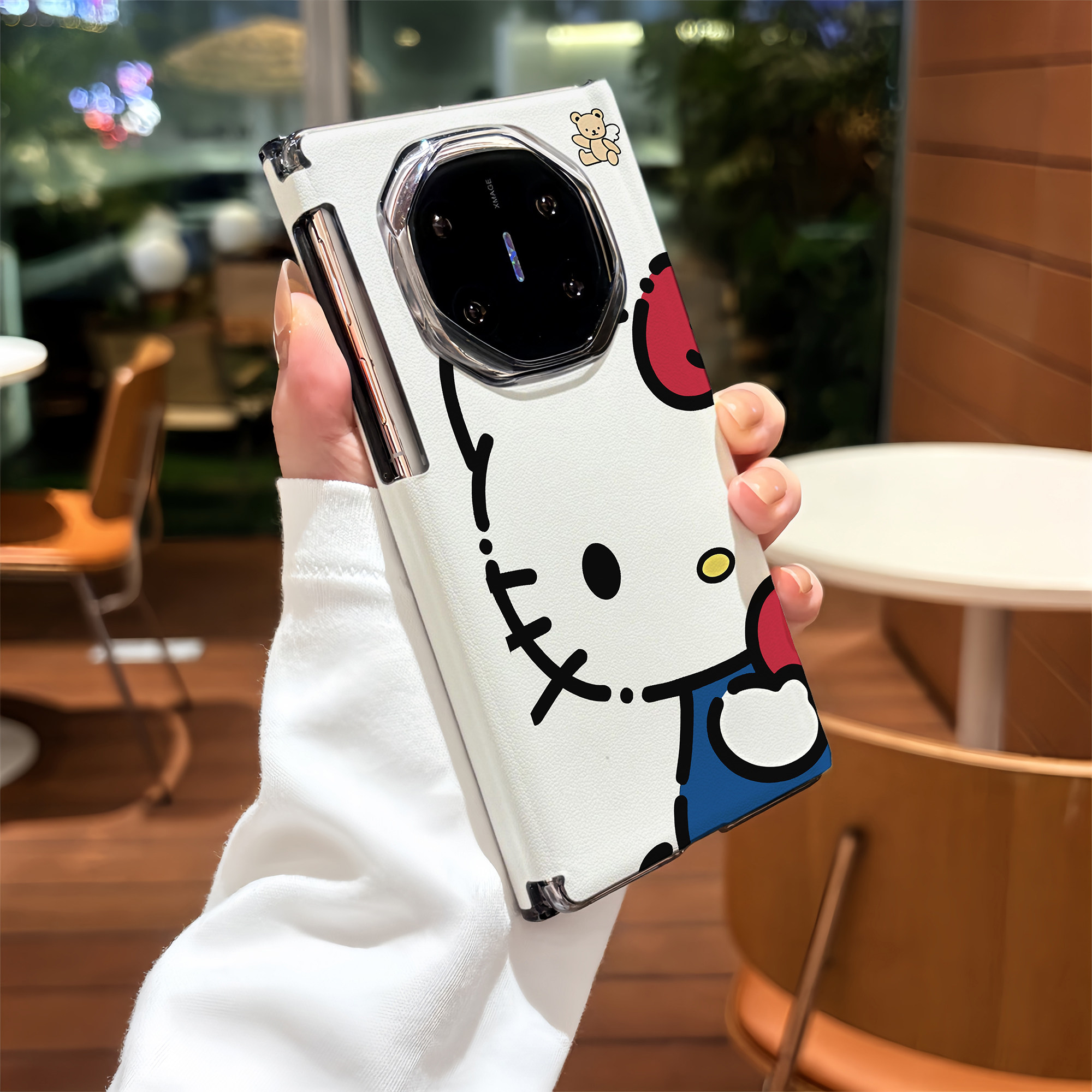 【双中轴磁吸】适用华为mate XTs手机壳可爱猫咪非凡大师折叠屏matex7保护套x5典藏x3三折叠女男全包中轴