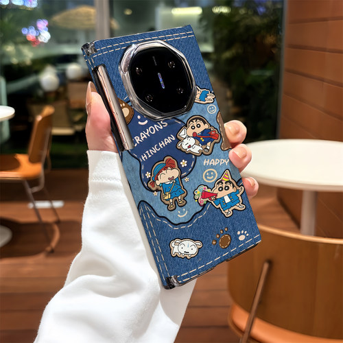 【双中轴磁吸】适用华为mate XTs手机壳牛仔小新非凡大师折叠屏matex7保护套x5典藏x3三折叠女男全包中轴