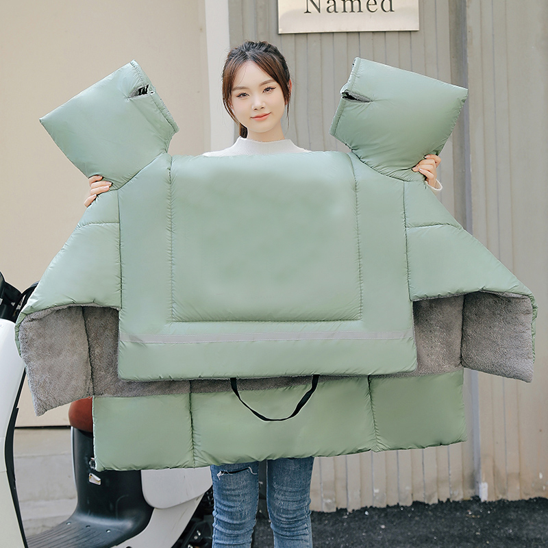 电动车挡风被加绒保暖加大防水