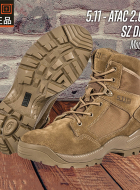 5.11 ATAC 6 2.0升级版侧拉链沙漠战术靴12395作战511户外鞋12393