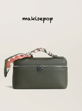 makisepop2025新色原厂皮LP饭盒包手提包小方包单肩斜挎包盒子包