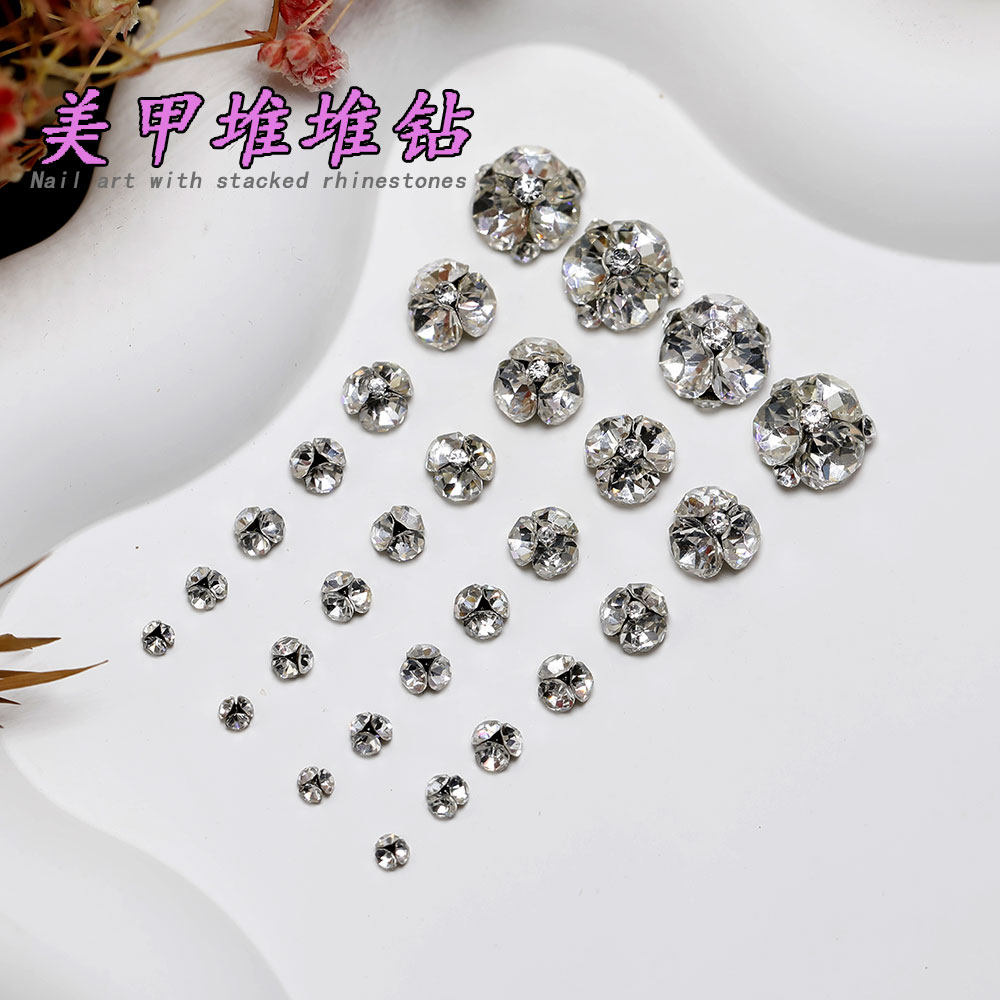 美甲堆钻成品小号堆堆钻大号钻球