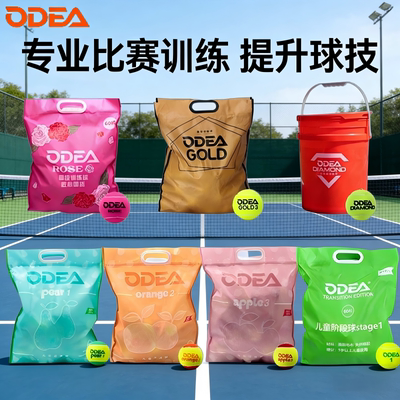 Odear欧帝尔网球GOLD/DD3 /DD2/DD8儿童减压红球橙球绿球高弹耐打