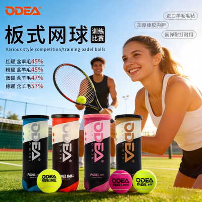 ODEA欧帝尔板式网球PADEL BALL高弹耐打耐磨比赛球笼式网球训练球