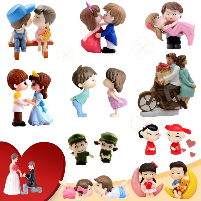 求婚情侣接吻亲嘴人偶情人节七夕座椅情侣爱情love中式婚礼小情侣