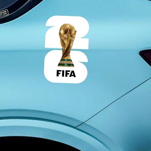 2026世界杯汽车贴纸个性创意FIFA奖杯装饰贴车身划痕遮挡贴吉祥物
