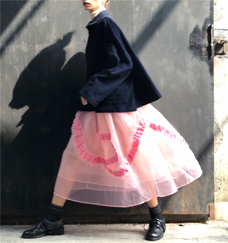 heavy industry egg Pink Flower Eugen Petal edges skirt Fairy skirt Hubanin the Women's clothing/Boutique , Skirts  category - from Buy2taobao.com to provide professional Taobao agent buy service