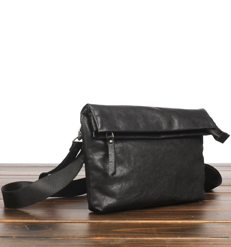 乐虎单肩斜挎包真牛皮休闲手拿包