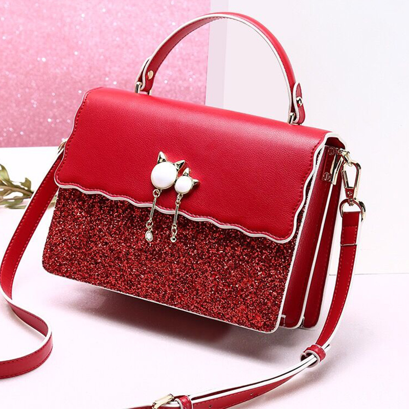 欧米芝结婚真皮女士单肩新娘包