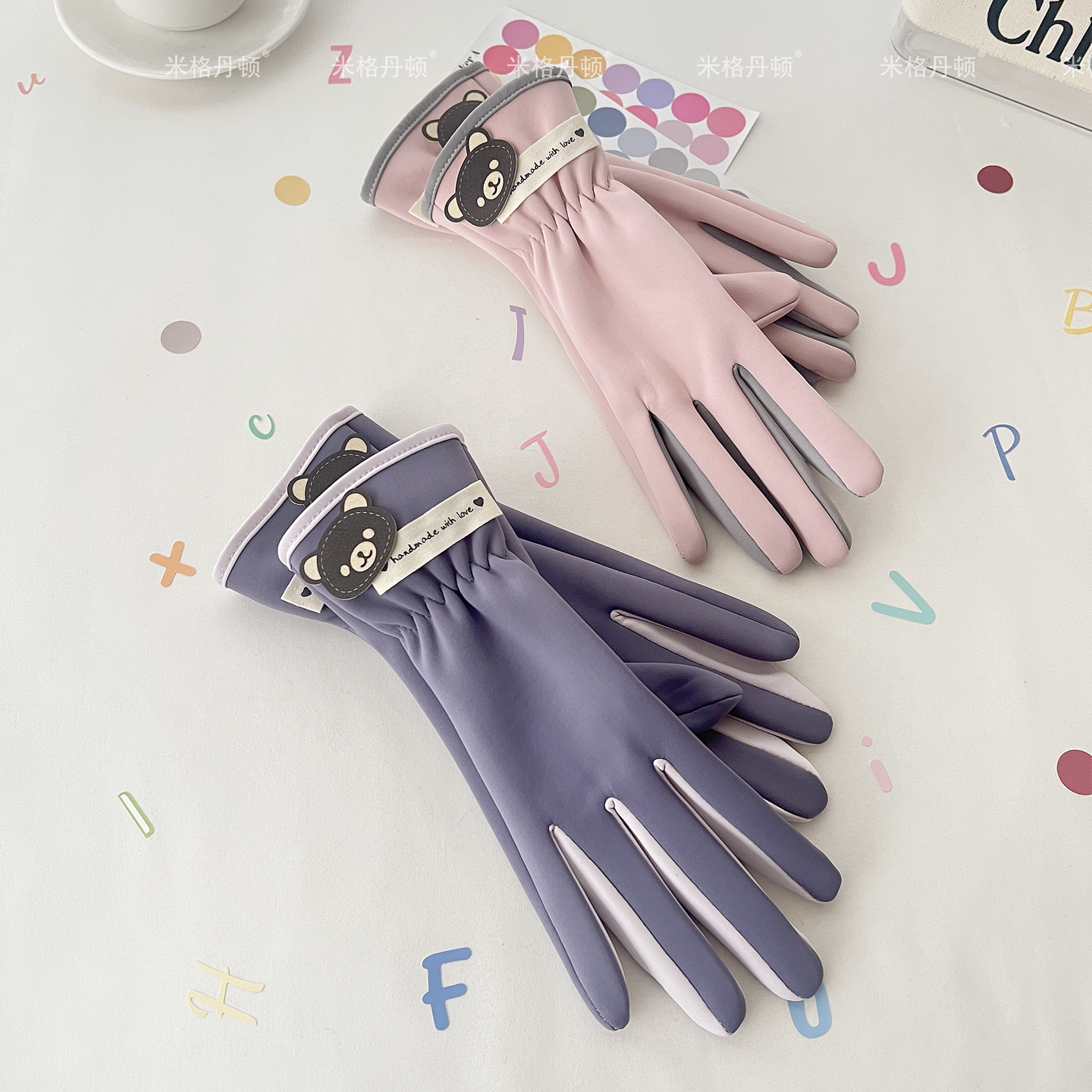 保暖手套女冬天加绒御寒户外骑行