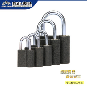 。嵩山  黑色弹子顶锁门锁宿舍锁课桌箱包机箱小挂锁厂家直销