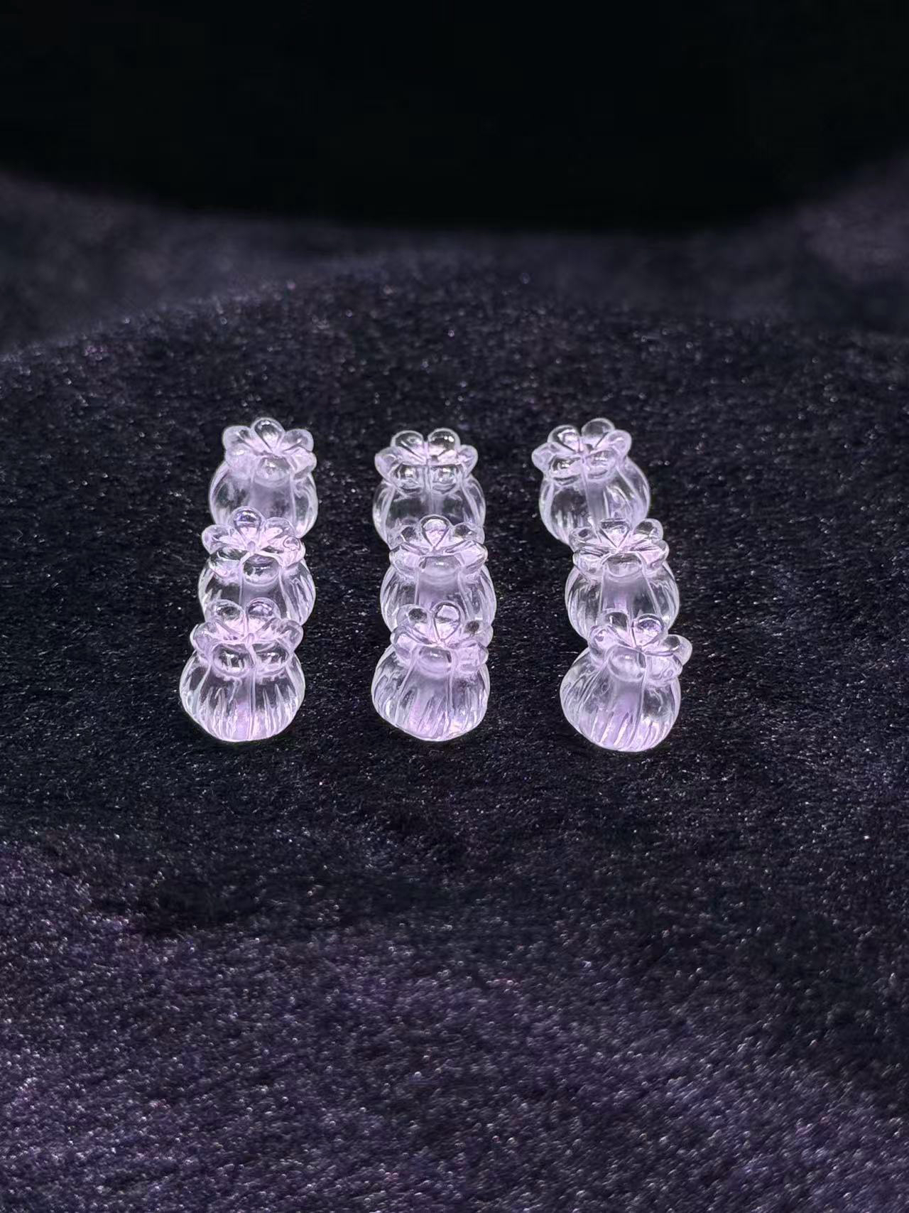 白水晶风铃花手工DIY配饰随机发货一个可以做手链手串