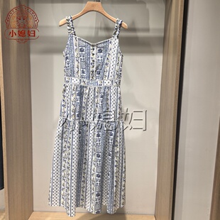 BEAN POLE滨波国内专柜代购2026夏女士印花吊带连衣裙BF6571C11P