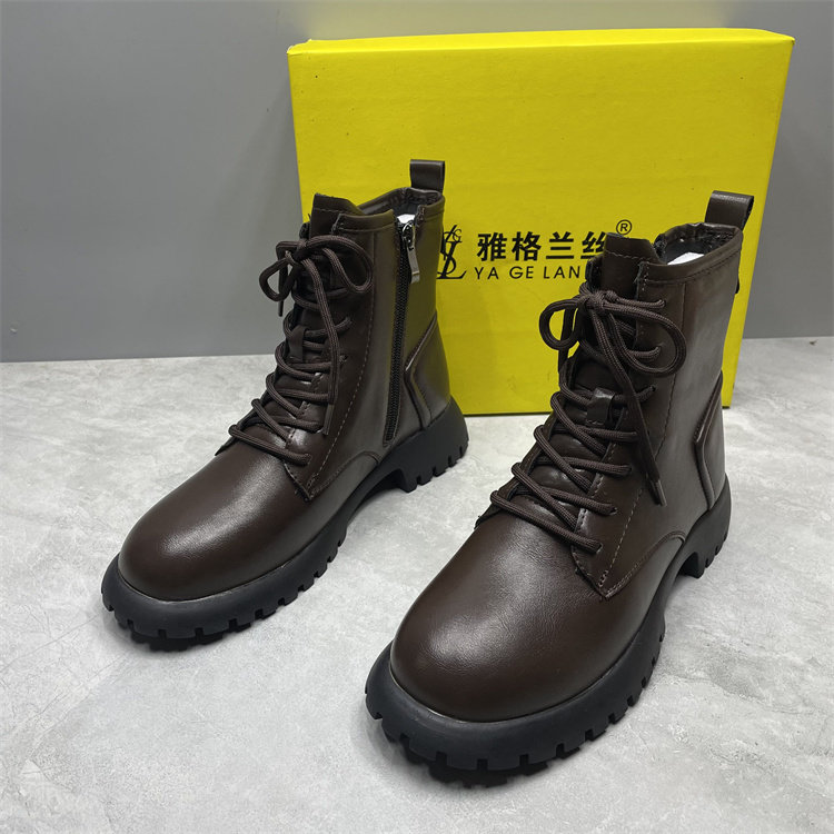 其他马丁靴毛里橡胶底