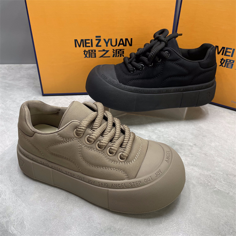 其他韩版百搭厚底包头学生板鞋