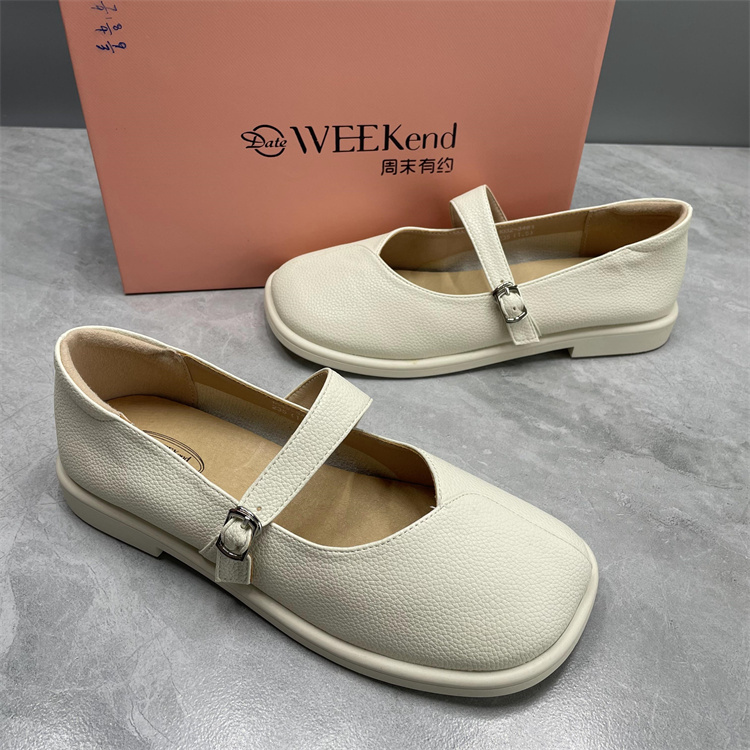 其他平底扣带玛丽珍女单鞋