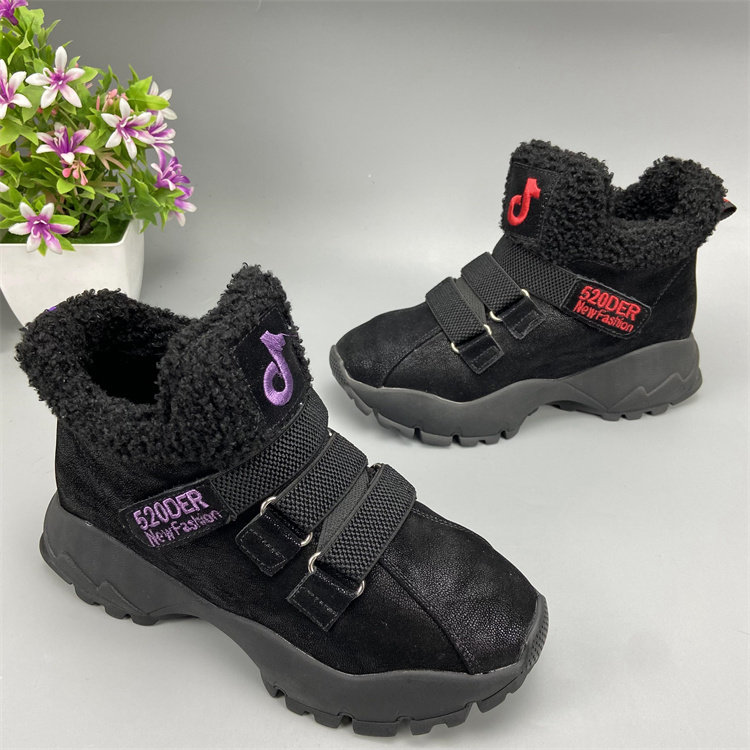 2025秋冬季新款女加绒工作鞋防滑圆头厚底防水运动鞋老爹鞋34 35,女鞋,时尚休闲鞋,淘宝优惠券,粉丝福利购,淘宝优惠卷