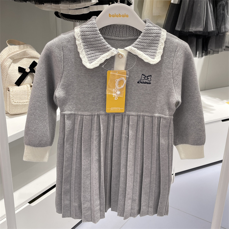 巴拉巴拉女幼童连衣裙2023冬季新品学院甜美女童裙子201423111009怎么看?