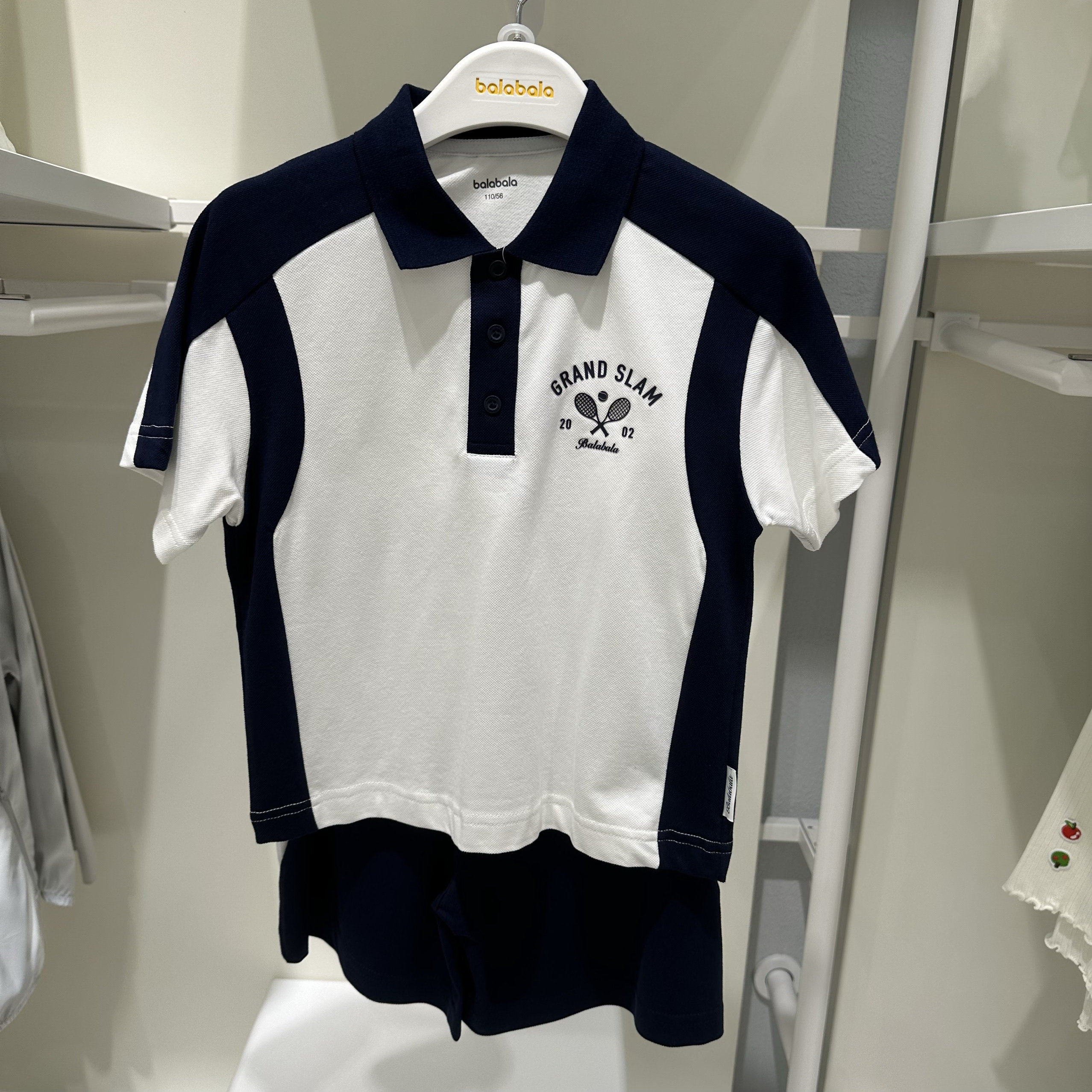 5折巴拉男童短袖套装2025夏季新款幼童针织套装202225119112