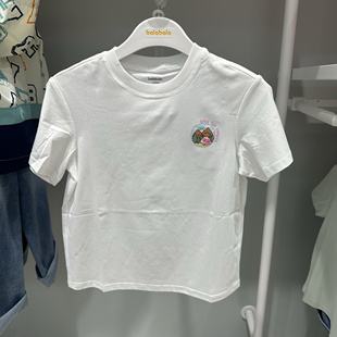 休闲短袖 T恤202225117012 5折巴拉巴拉专柜女童2025夏款 断码