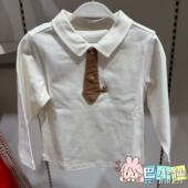 巴拉巴拉男童长袖 小童宝宝翻领上衣201126100107 T恤儿童2026春装