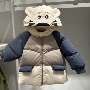 4.5折巴拉巴拉男幼婴儿童连帽羽绒服外套冬装 200423107103 新款
