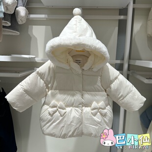 户外潮201425107013 2025新款 巴拉巴拉女童羽绒服厚款 宝宝外套冬装