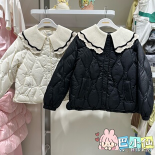 女中幼童短款 新款 羽绒服202425107003 2025冬装 清仓巴拉巴拉童装