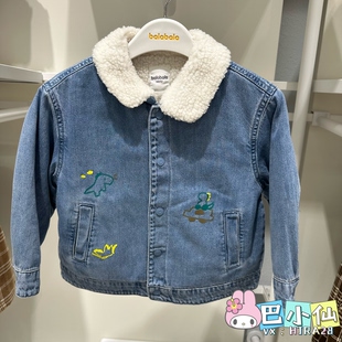 清仓巴拉巴拉2025冬装新款男婴幼童牛仔便服保暖外套201425105101