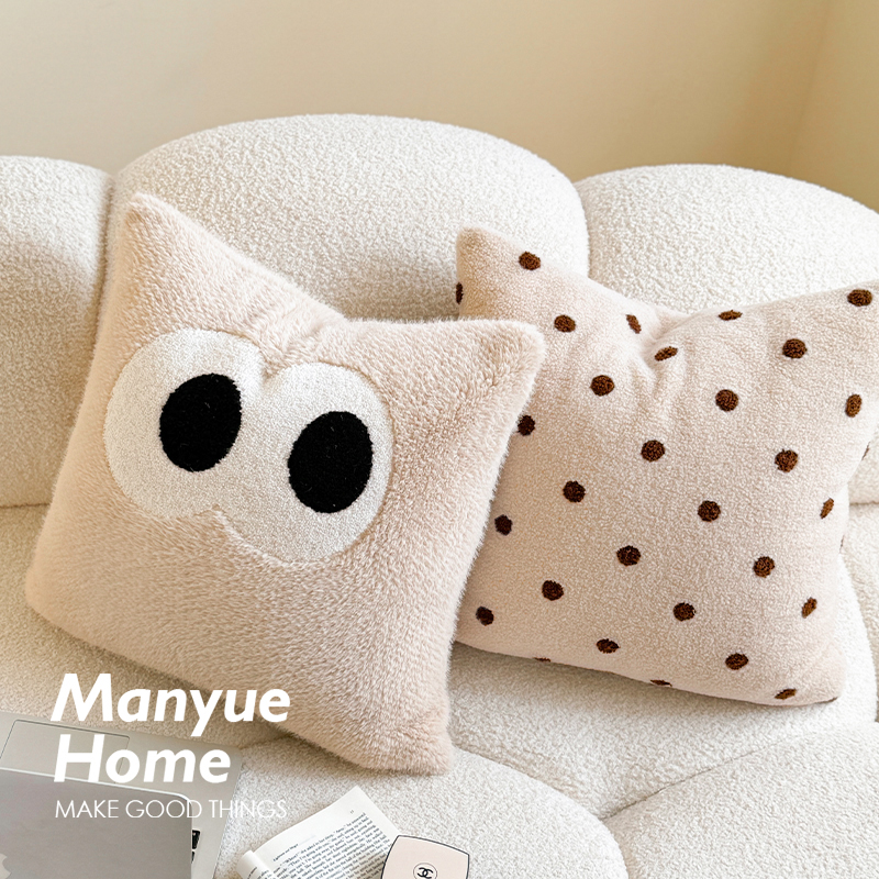 靠垫套不含芯客厅毛巾绣抱枕腰枕