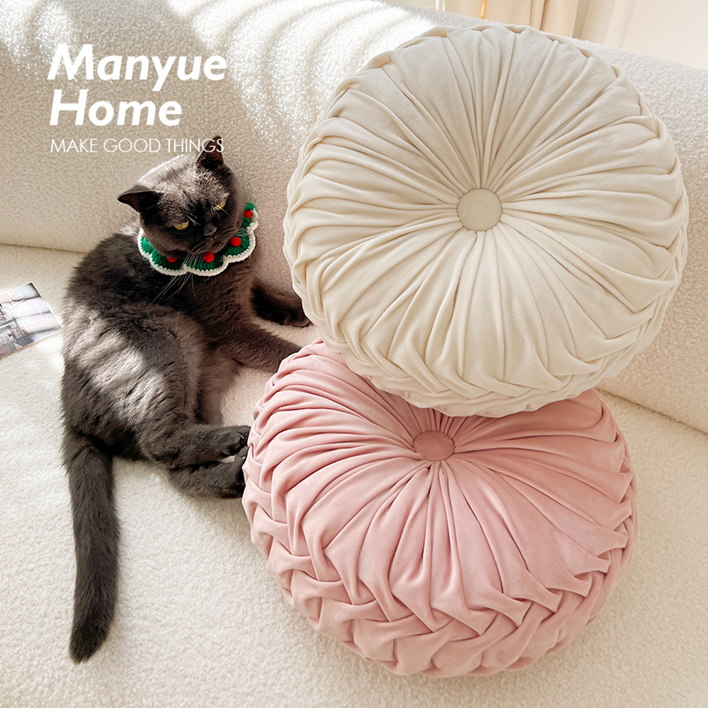 ins奶油色少女心抱枕靠垫