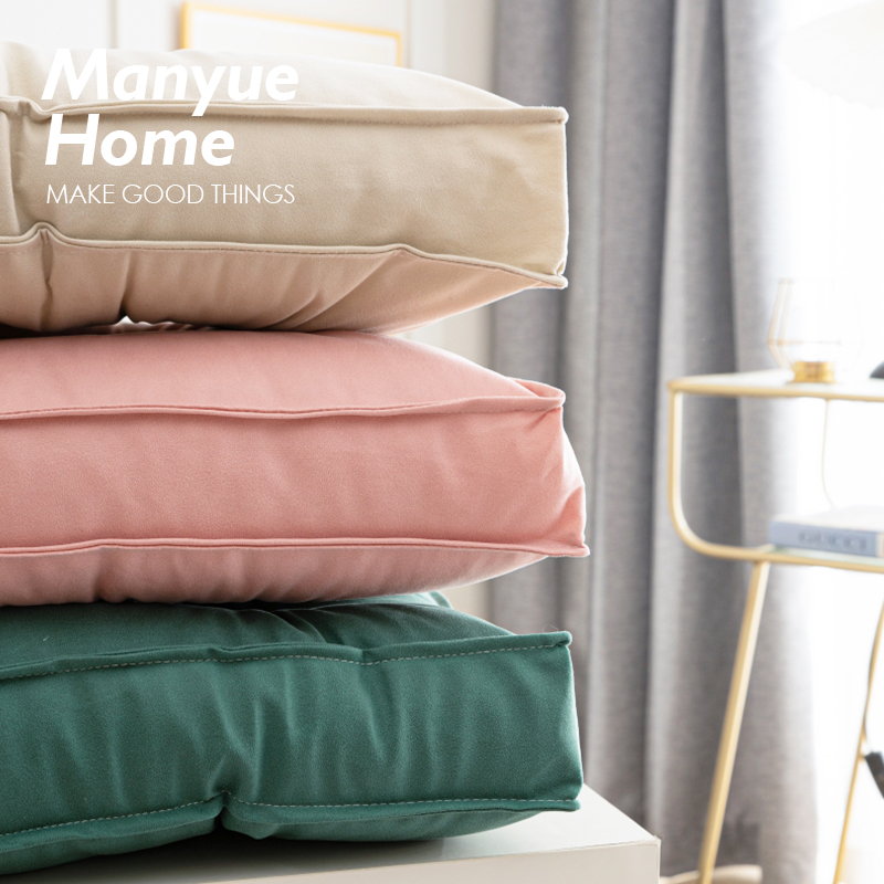 蔓越家北欧ins少女心科技布坐垫