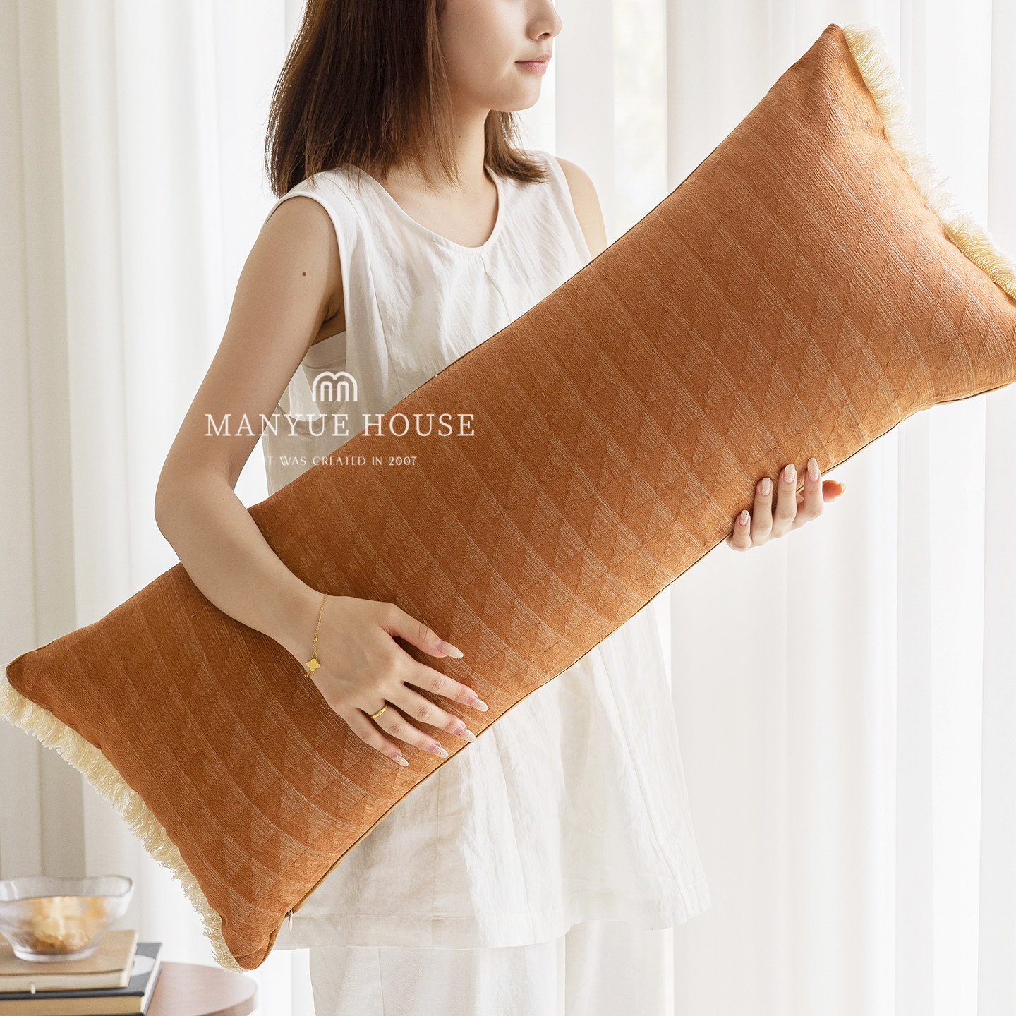 M.life北欧客厅长枕家用靠背枕