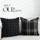 小香风格 M.life 经典 纹抱枕靠垫客厅沙发靠枕腰枕抱枕套不含芯