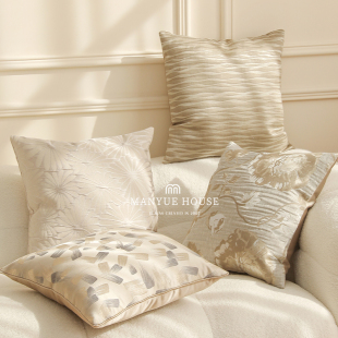 M.life 高级感色织提花抱枕抱枕套北欧客厅沙发靠枕床上靠垫含芯