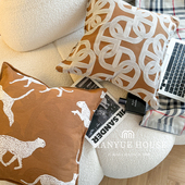 M.life 轻奢现代客厅沙发提花抱枕靠垫腰枕卧室腰靠床头靠背靠枕