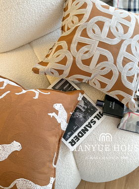 M.life 轻奢现代客厅沙发提花抱枕靠垫腰枕卧室腰靠床头靠背靠枕