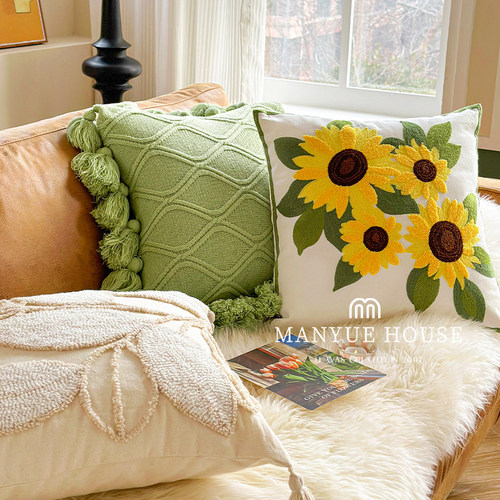 抱枕套不含芯卧室方形抱枕