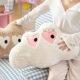 M.life 可爱睫毛云朵抱枕少女心毛绒靠垫学生宿舍床头榻榻米靠背