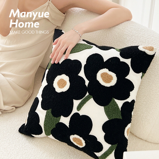 M.life 花朵ins抱枕靠垫沙发客厅靠垫套不含芯复古靠背 南法夏日