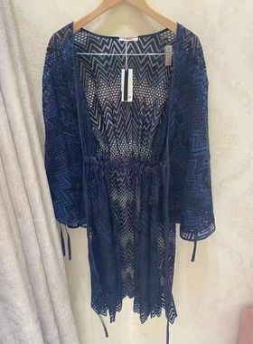 专柜正品 爱慕AM604312塞舌尔旋律沙滩外披1280游泳衣伴侣防尴尬