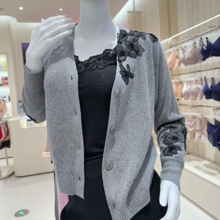 LACLOVER兰卡文LC72AAM3山羊绒保暖高端保暖开衫 4900