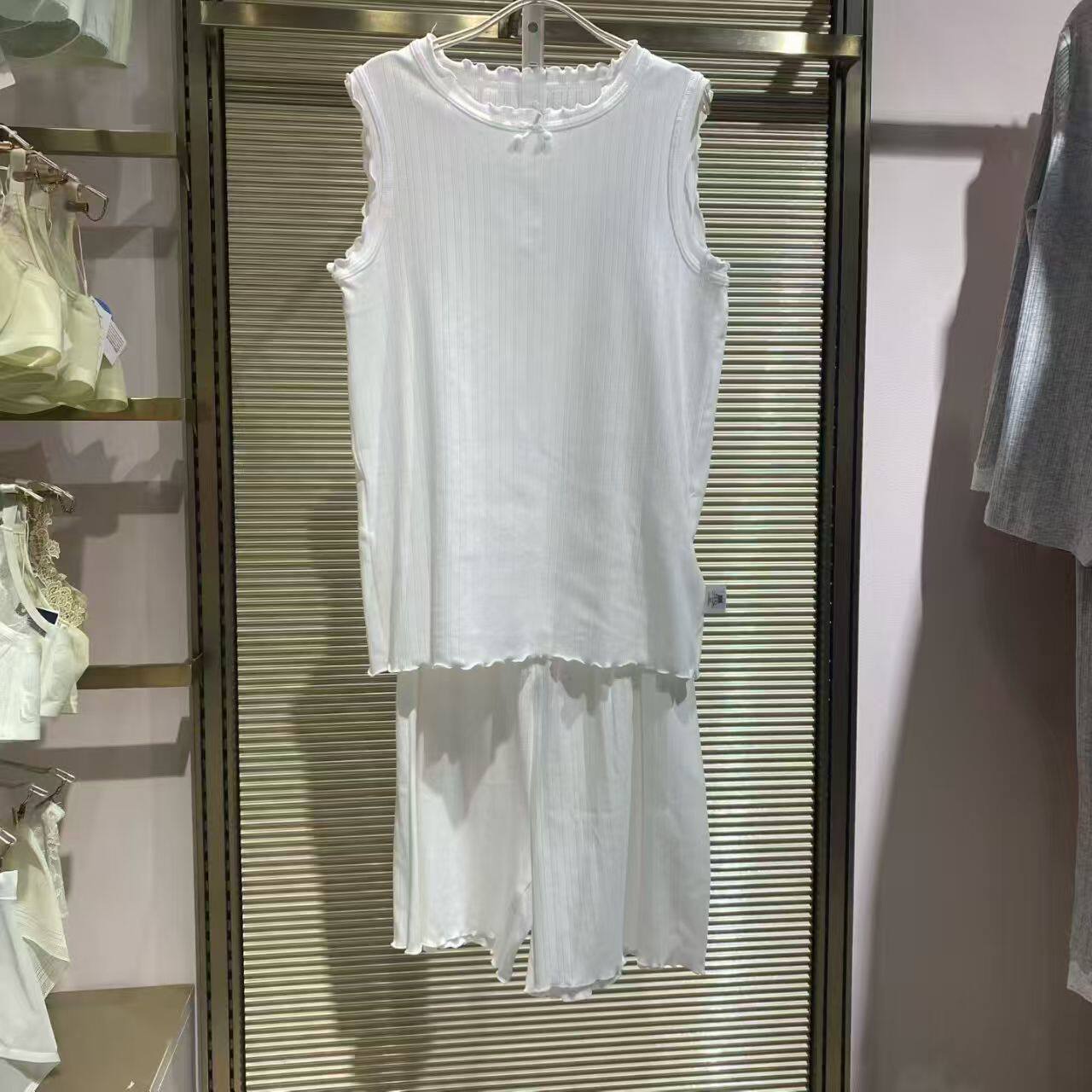 爱慕儿童25春夏新款棉质背心三分裤女童家居服睡衣套装AK143H231