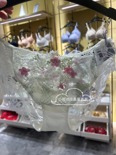 salute中低腰刺绣三角内裤