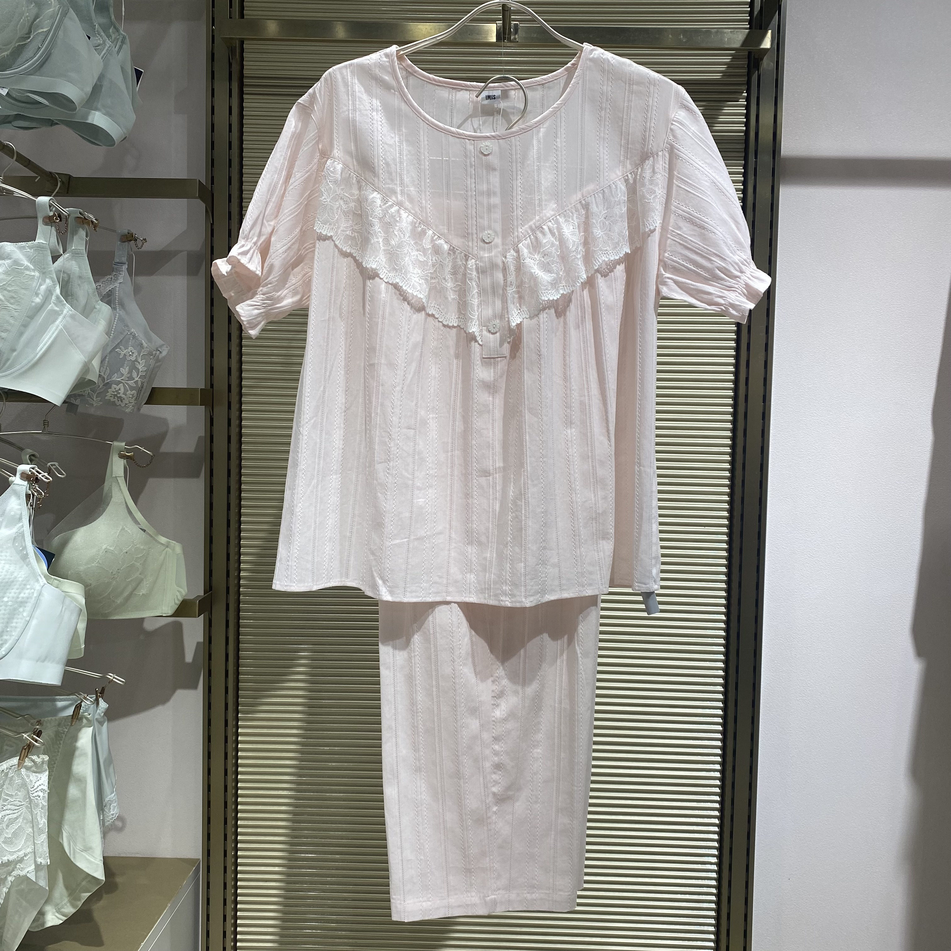 爱美丽IM46BXN1短袖七分裤薄棉全棉款女款套装