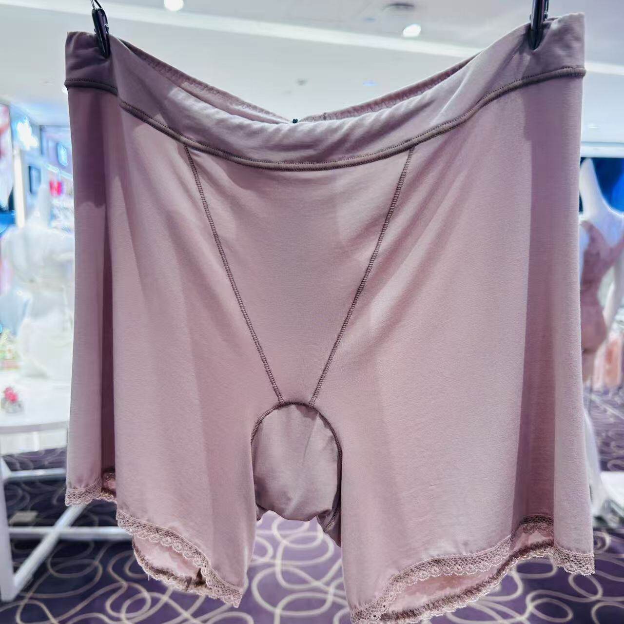 华歌尔WP20G4女士中高腰平角安全裤打底裤肤色黑色199